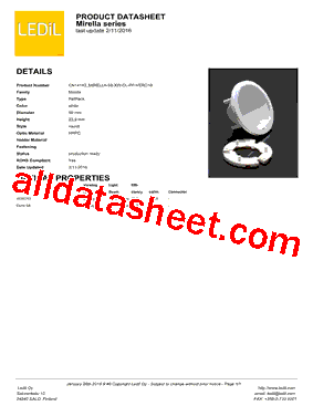 Socket Datasheet PDF - Ledil, Inc.