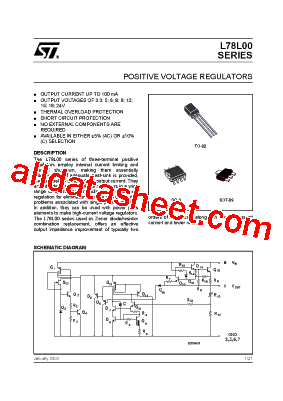 L78L12ACD Datasheet PDF - STMicroelectronics