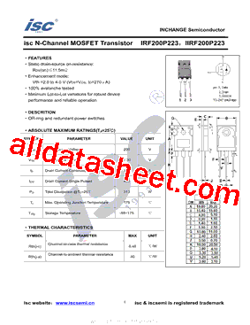 IIRF200P223 Datasheet PDF - Inchange Semiconductor Company Limited