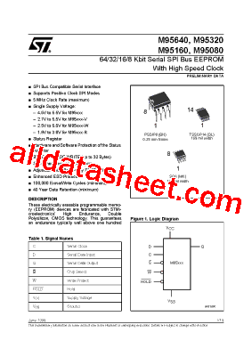 M95160-RMB3 Datasheet PDF - STMicroelectronics