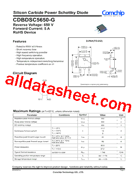 CDBDSC5650-G Datasheet PDF - Comchip Technology