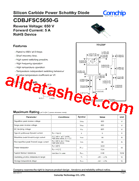 CDBJFSC5650-G Datasheet PDF - Comchip Technology
