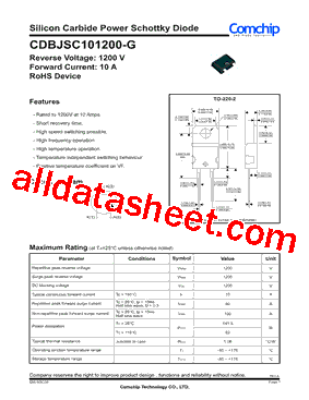 CDBJSC101200-G Datasheet PDF - Comchip Technology