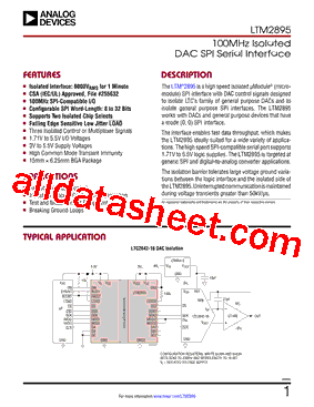 LTM2895 Datasheet PDF - Linear Technology