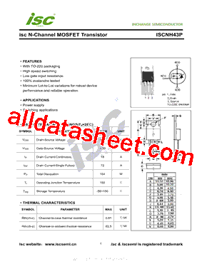 ISCNH43P Datasheet PDF - Inchange Semiconductor Company Limited