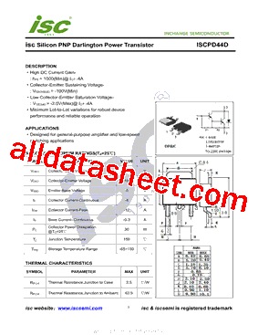 ISCPD44D Datasheet PDF - Inchange Semiconductor Company Limited