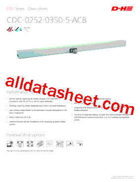 CDC-0252-0350-5-ACBM2-R Datasheet PDF - D+H Mechatronic AG