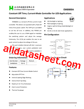 EM8800AG Datasheet PDF - Excelliance MOS Corp.