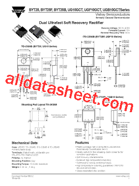 UGF10GCT Datasheet PDF - Vishay Siliconix