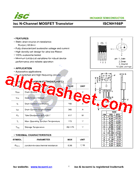 ISCNH166P Datasheet PDF - Inchange Semiconductor Company Limited