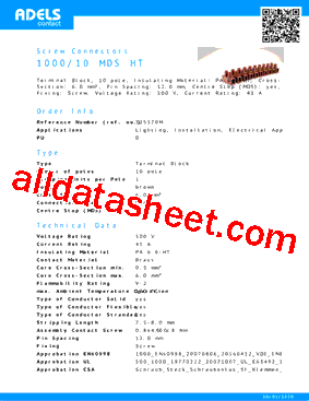 125370M Datasheet PDF - Adels-Contact