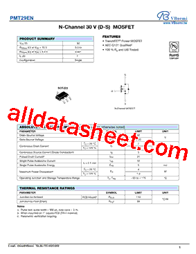PMT29EN Datasheet PDF - VBsemi Electronics Co.,Ltd