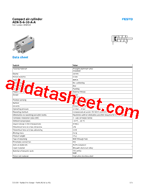 8080592 Datasheet PDF - Festo Corporation.