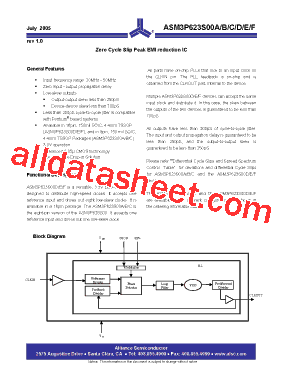 ASM3P623S00AG-08-ST Datasheet PDF - Alliance Semiconductor Corporation