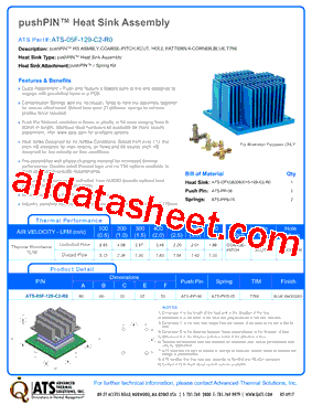 ATS-05F-129-C2-R0 Datasheet PDF - Advanced Thermal Solutions, Inc.