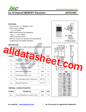 AOT2140L Datasheet PDF - Inchange Semiconductor Company Limited