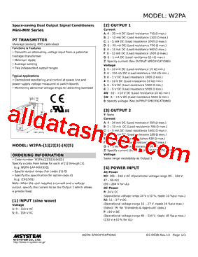 W2PA-1CD-R2/Q Datasheet PDF - M-System Co.,Ltd.