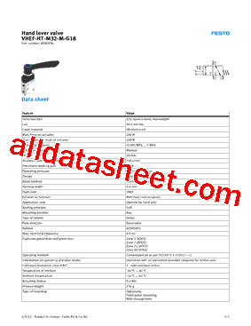 8080936 Datasheet PDF - Festo Corporation.