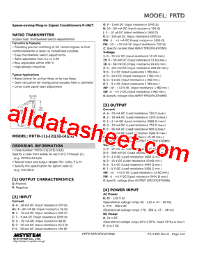 FRTD-R-A6-R Datasheet PDF - M-System Co.,Ltd.