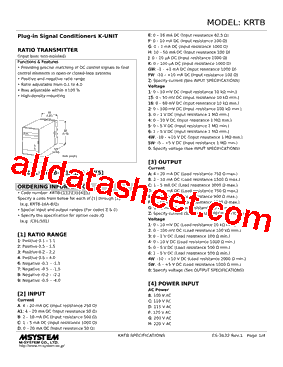 KRTB-1CA-R Datasheet PDF - M-System Co.,Ltd.