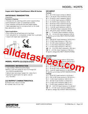 M2RTS-R-DE-R Datasheet PDF - M-System Co.,Ltd.
