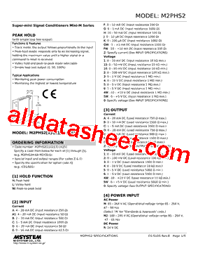 M2PHS2L-CA-R Datasheet PDF - M-System Co.,Ltd.