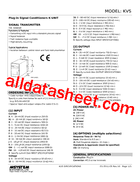 KVS-161-R Datasheet PDF - M-System Co.,Ltd.