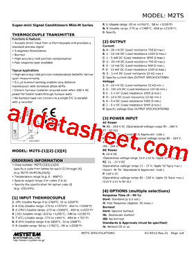M2TS-31-R Datasheet PDF - M-System Co.,Ltd.