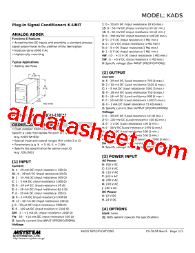 KADS-C4-R./Q Datasheet PDF - M-System Co.,Ltd.
