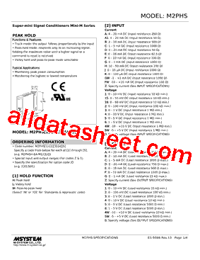 M2PHSW-1D-R2/Q Datasheet PDF - M-System Co.,Ltd.