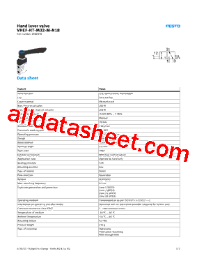 8080938 Datasheet PDF - Festo Corporation.