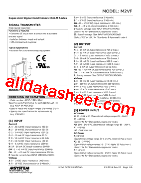 M2VF-0GW-R2/Q Datasheet PDF - M-System Co.,Ltd.
