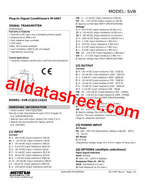 SVB-6G-R Datasheet PDF - M-System Co.,Ltd.