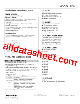 PDU-AP2R-R Datasheet PDF - M-System Co.,Ltd.