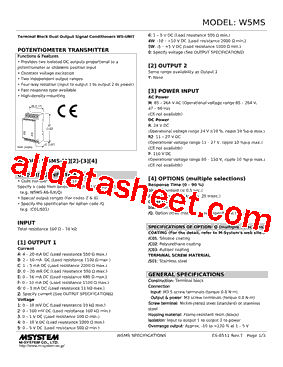 W5MS-D4-R Datasheet PDF - M-System Co.,Ltd.
