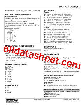 W5LCS-32B1-P Datasheet PDF - M-System Co.,Ltd.