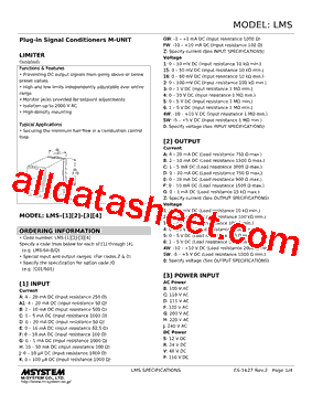 LMS-B1-R Datasheet PDF - M-System Co.,Ltd.
