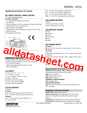 47LV-1A0YR-R Datasheet PDF - M-System Co.,Ltd.