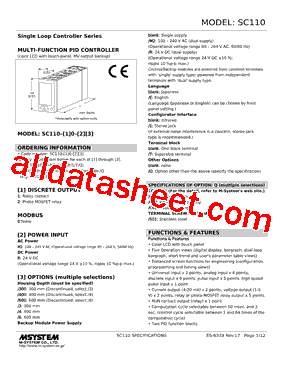 SC110-20-R Datasheet PDF - M-System Co.,Ltd.