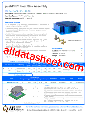ATS-10F-41-C3-R0 Datasheet PDF - Advanced Thermal Solutions, Inc.