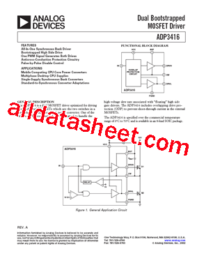 ADP3416JR Datasheet PDF - Analog Devices