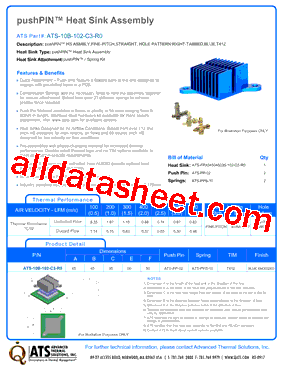 ATS-10B-102-C3-R0 Datasheet PDF - Advanced Thermal Solutions, Inc.