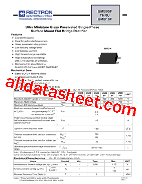 UMB05F Datasheet PDF - Rectron Semiconductor