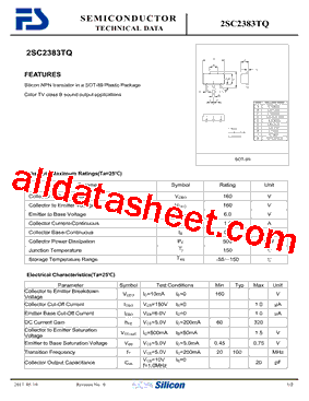 2SC2383TQ-R Datasheet PDF - First Silicon Co., Ltd