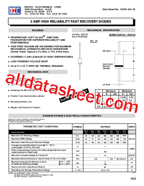 RGP304 Datasheet PDF - DIOTEC Electronics Corporation