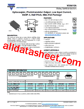 VOS615A-2T Datasheet PDF - Vishay Siliconix