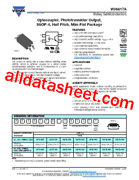VOS617AT Datasheet PDF - Vishay Siliconix