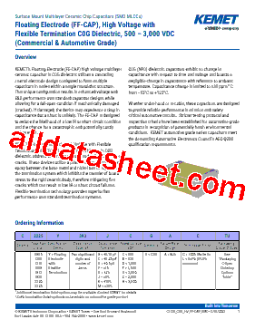 C1206Y393DGGACTU Datasheet PDF - Kemet Corporation