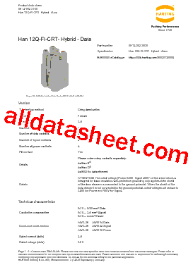 09120123105 Datasheet PDF - HARTING Technology Group