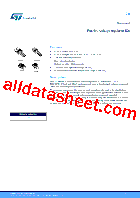 L7805CP. Datasheet PDF - STMicroelectronics